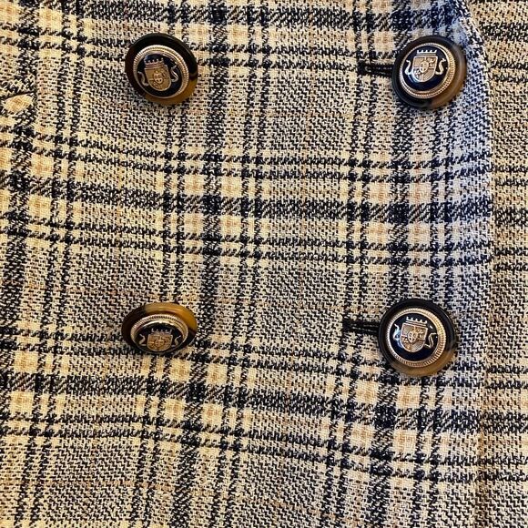 Veronica Beard Oria Checked Double Breasted Plaid Blazer Jacket - Size 2 - Picture 12 of 16